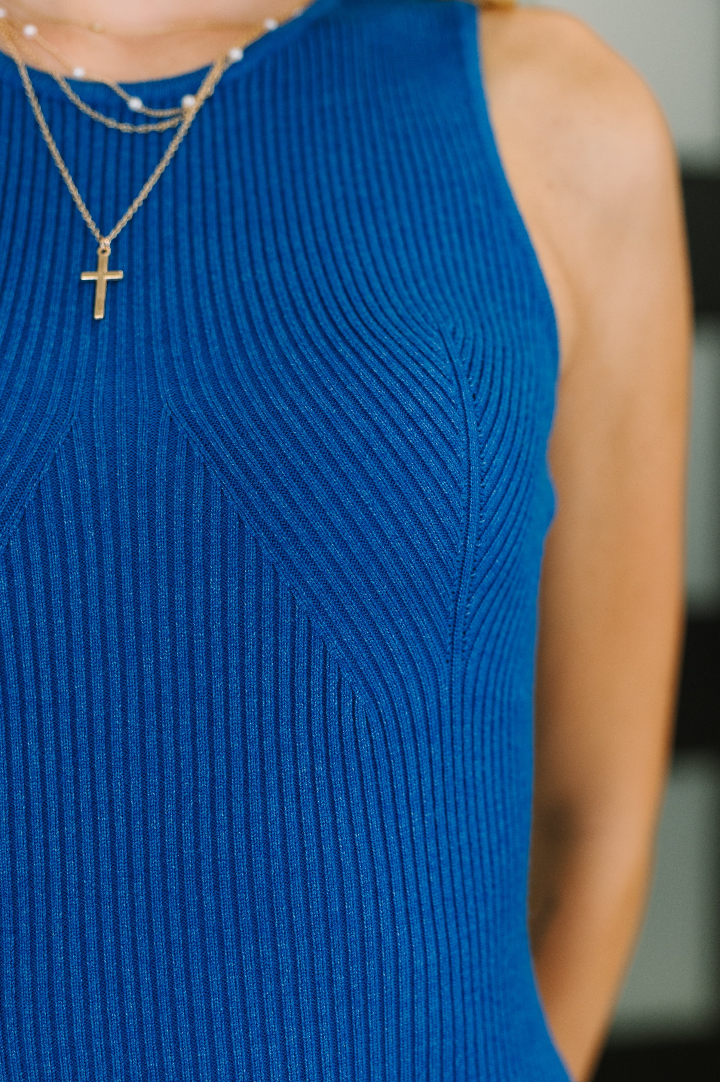 Your Full Attention Sweater Knit Midi Dress Womens Ave Shops- Tilden Co.