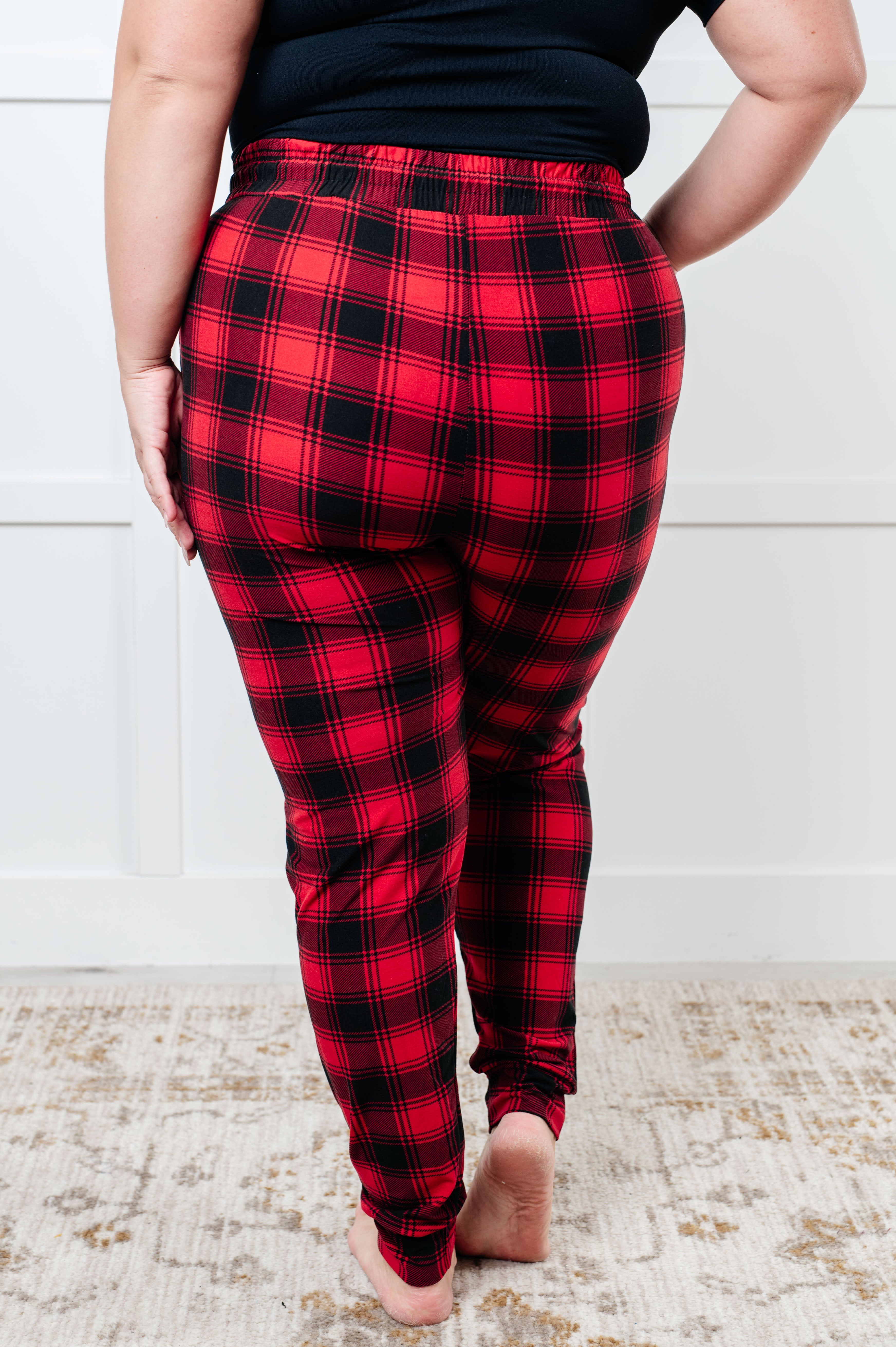 Your New Favorite Joggers in Red Plaid Bottoms Ave Shops- Tilden Co.