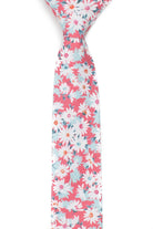 Holland - Pink Floral Tie with White Daisies necktie Tough Apparel- Tilden Co.