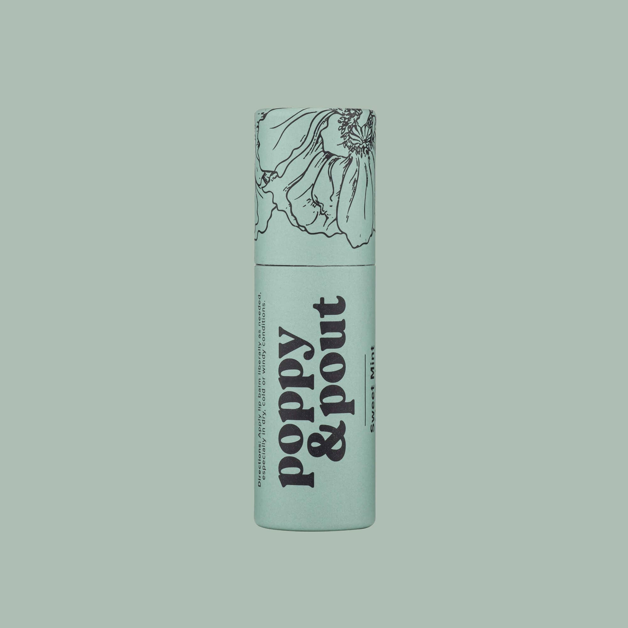 Lip Balm, Sweet Mint Lip Balm Poppy & Pout- Tilden Co.