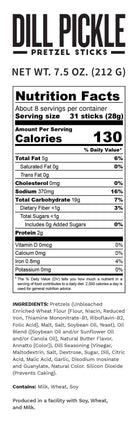 Pop Daddy – Dill Pickle Seasoned Pretzels 7.5oz    snacks Pop Daddy Snacks- Tilden Co.