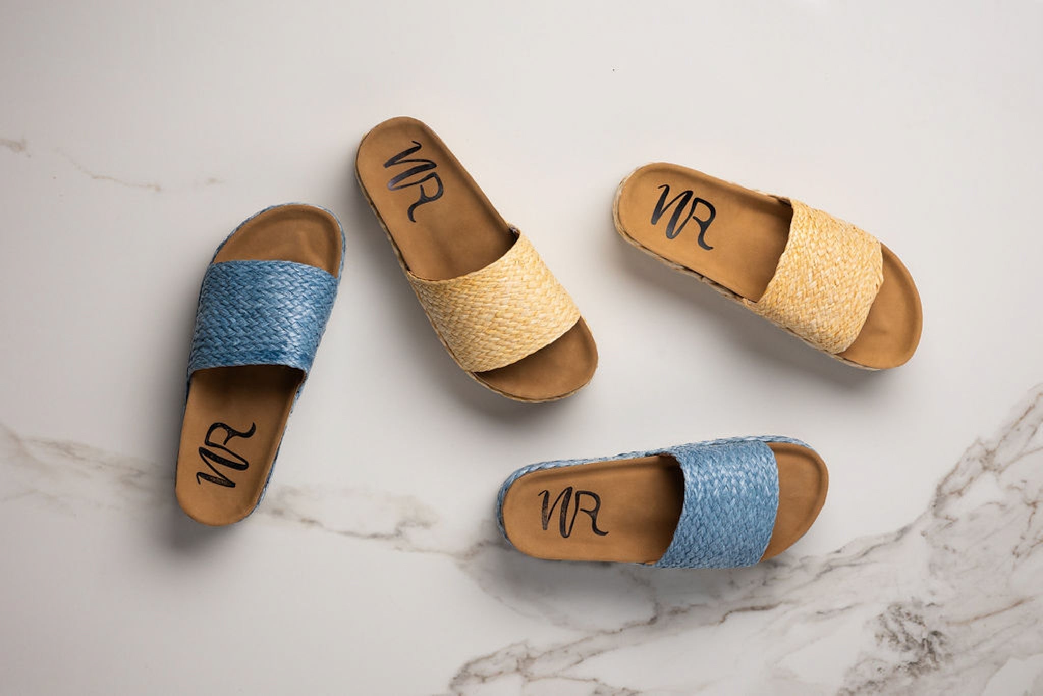 Anna Sandals in Blue 130 Sandals Naughty Monkey- Tilden Co.