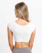 Demi Tee - Short Sleeve Cropped Basic Layering Tee Layering Top Downeast- Tilden Co.