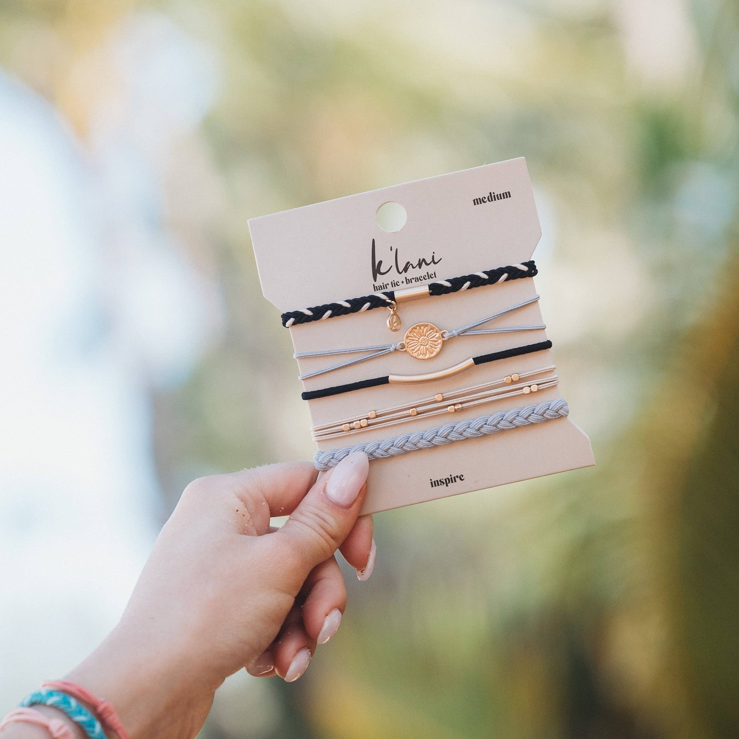 Inspire Hair Tie Bracelets hair ties K'Lani hair tie bracelets- Tilden Co.