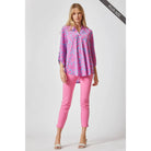 3/4 Sleeve Lizzy Medallion Blouse - Plus Size Blouse Dear Scarlett- Tilden Co.