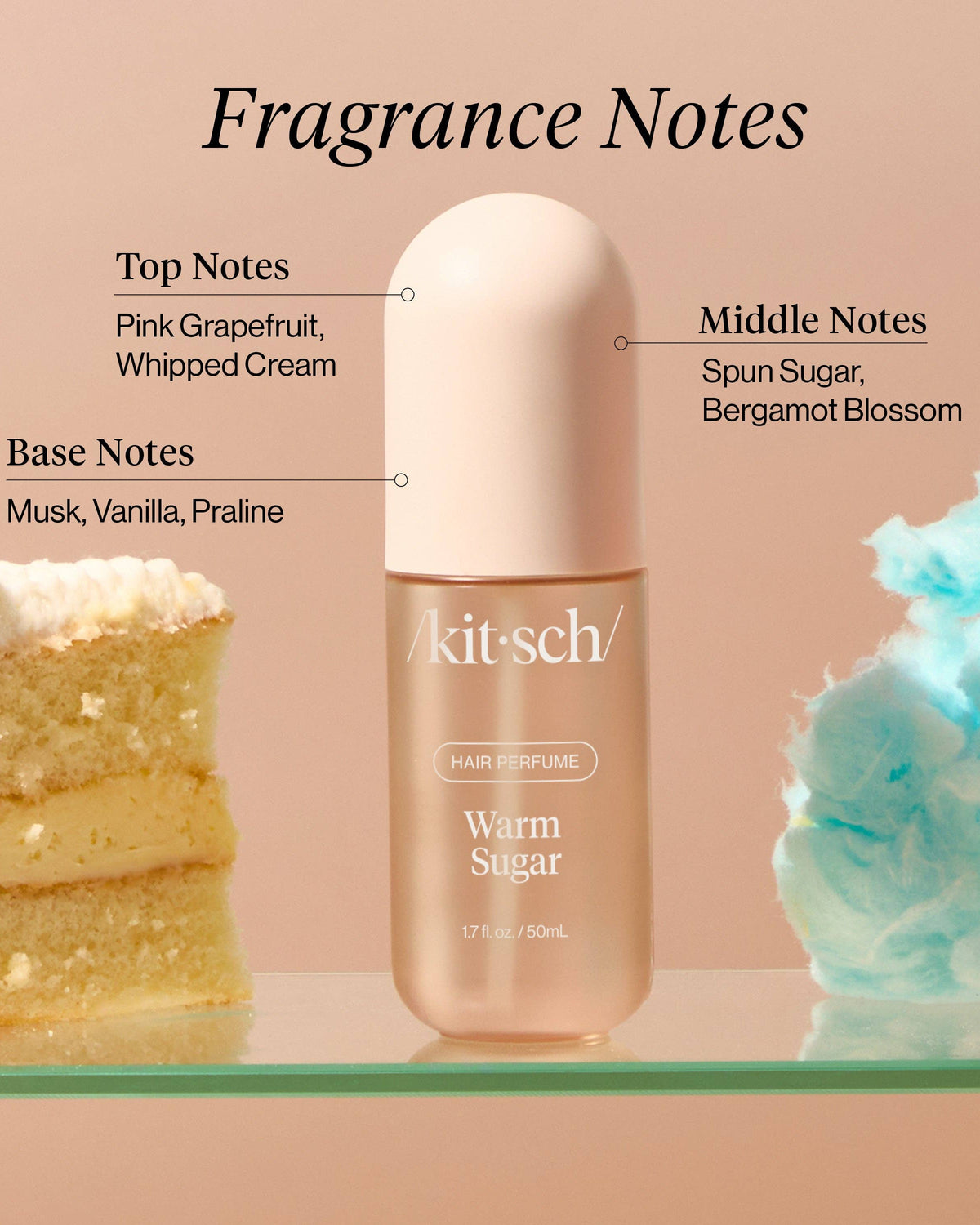 Warm Sugar Hair & Body Perfume Mist Bath & Body KITSCH- Tilden Co.