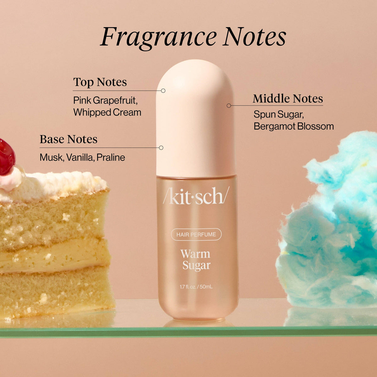 Warm Sugar Hair & Body Perfume Mist Bath & Body KITSCH- Tilden Co.