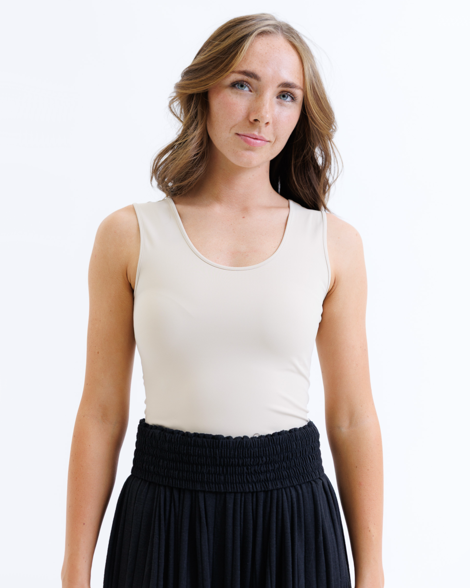 Contour Tank - Smooth Finish Layering Tank Top Nude / XL Nude XL Tank Top Downeast- Tilden Co.