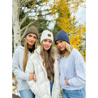 Unisex Soft Ribbed Leather Patch C.C. Beanie    beanie C.C Beanie- Tilden Co.