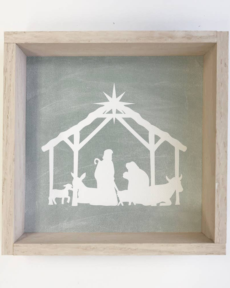 Nativity Silhouette Wood Signs Hangout Home- Tilden Co.