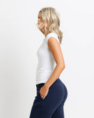 Essential Basic Layering Short Sleeve Scoop Neck Tee Layering Top Downeast- Tilden Co.