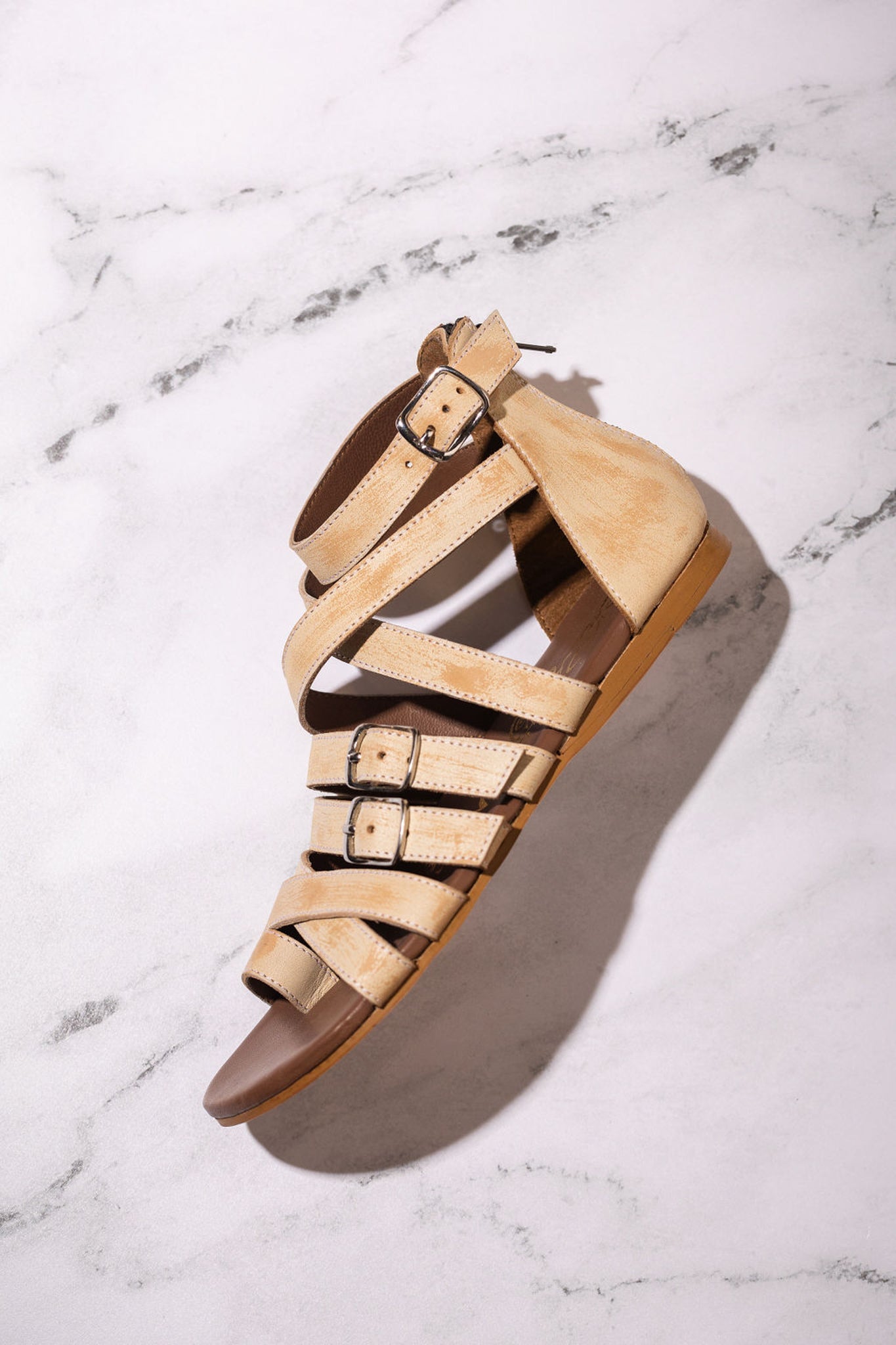 Blair Sandals in White 130 Sandals Naughty Monkey- Tilden Co.