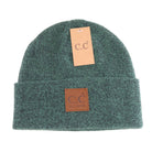 Unisex Classic Oversized Logo CC Beanie Green Mix Green Mix  beanie C.C Beanie- Tilden Co.