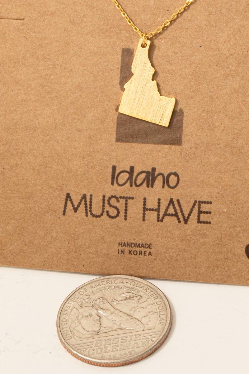 Idaho State Necklace Necklace Fame Accessories- Tilden Co.