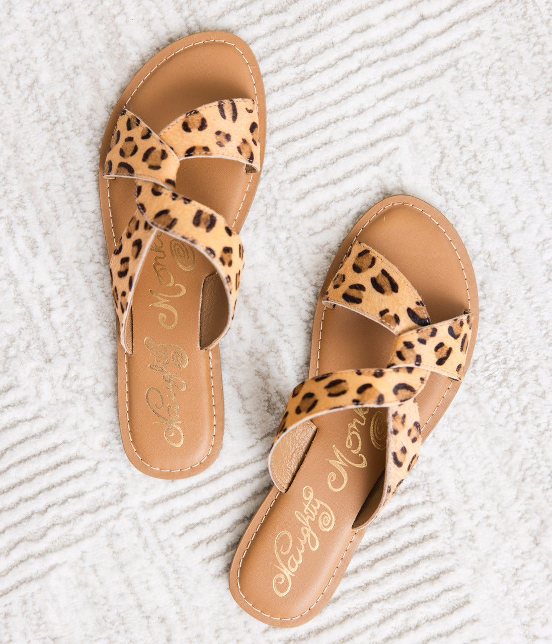 Conga Sandal in Leopard 130 Sandals Naughty Monkey- Tilden Co.