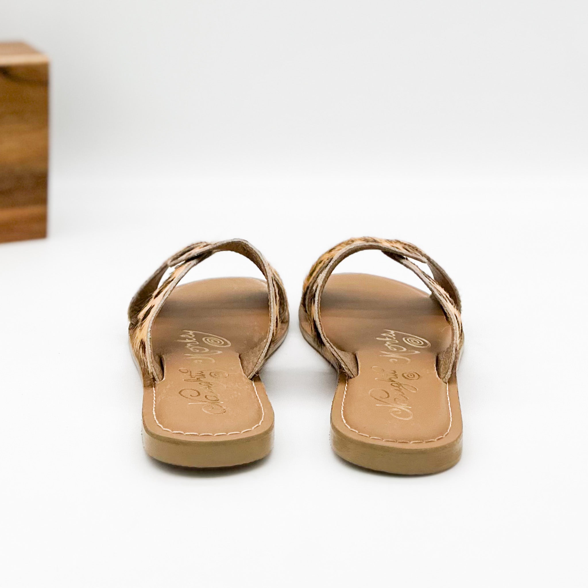 Conga Sandal in Leopard 130 Sandals Naughty Monkey- Tilden Co.