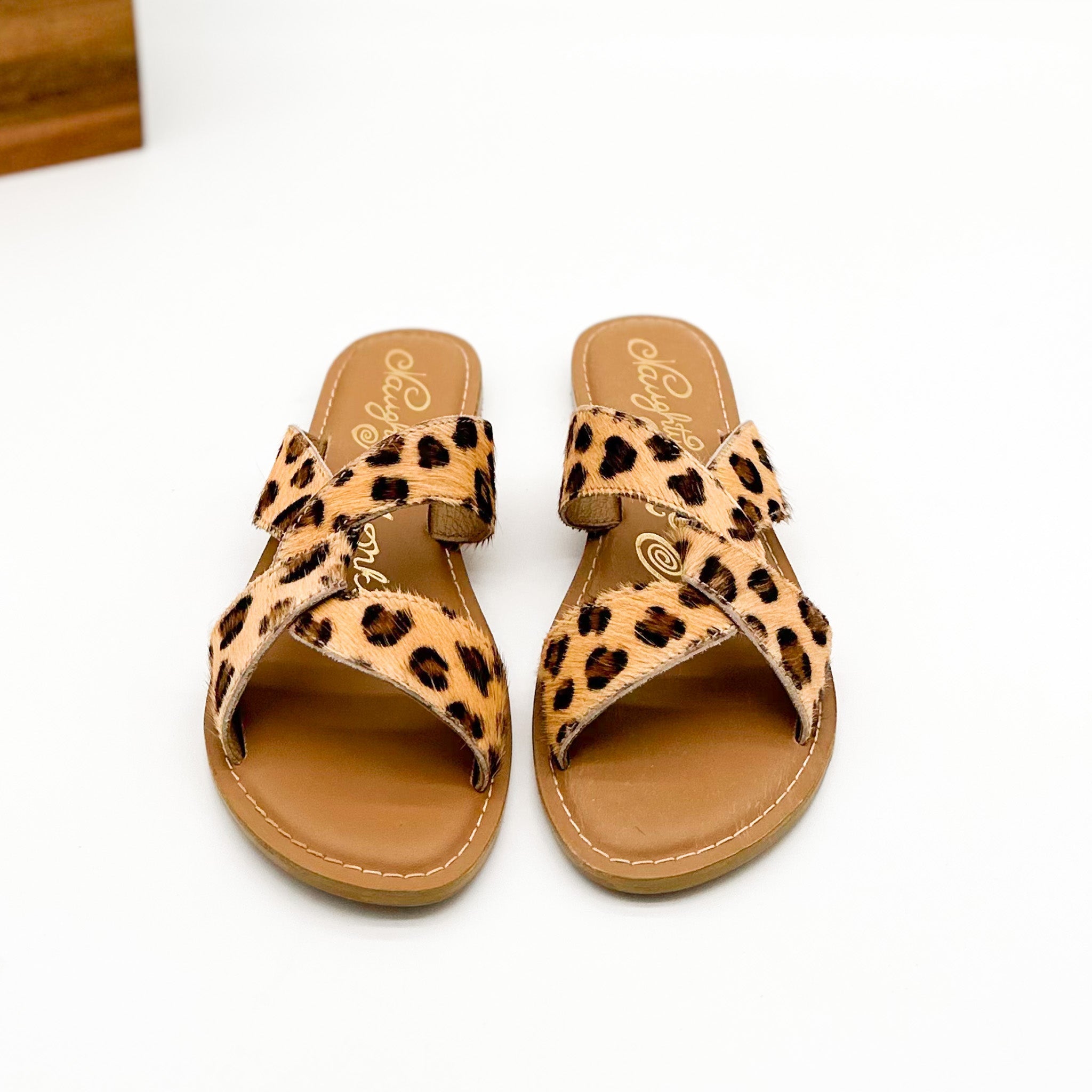 Conga Sandal in Leopard 130 Sandals Naughty Monkey- Tilden Co.