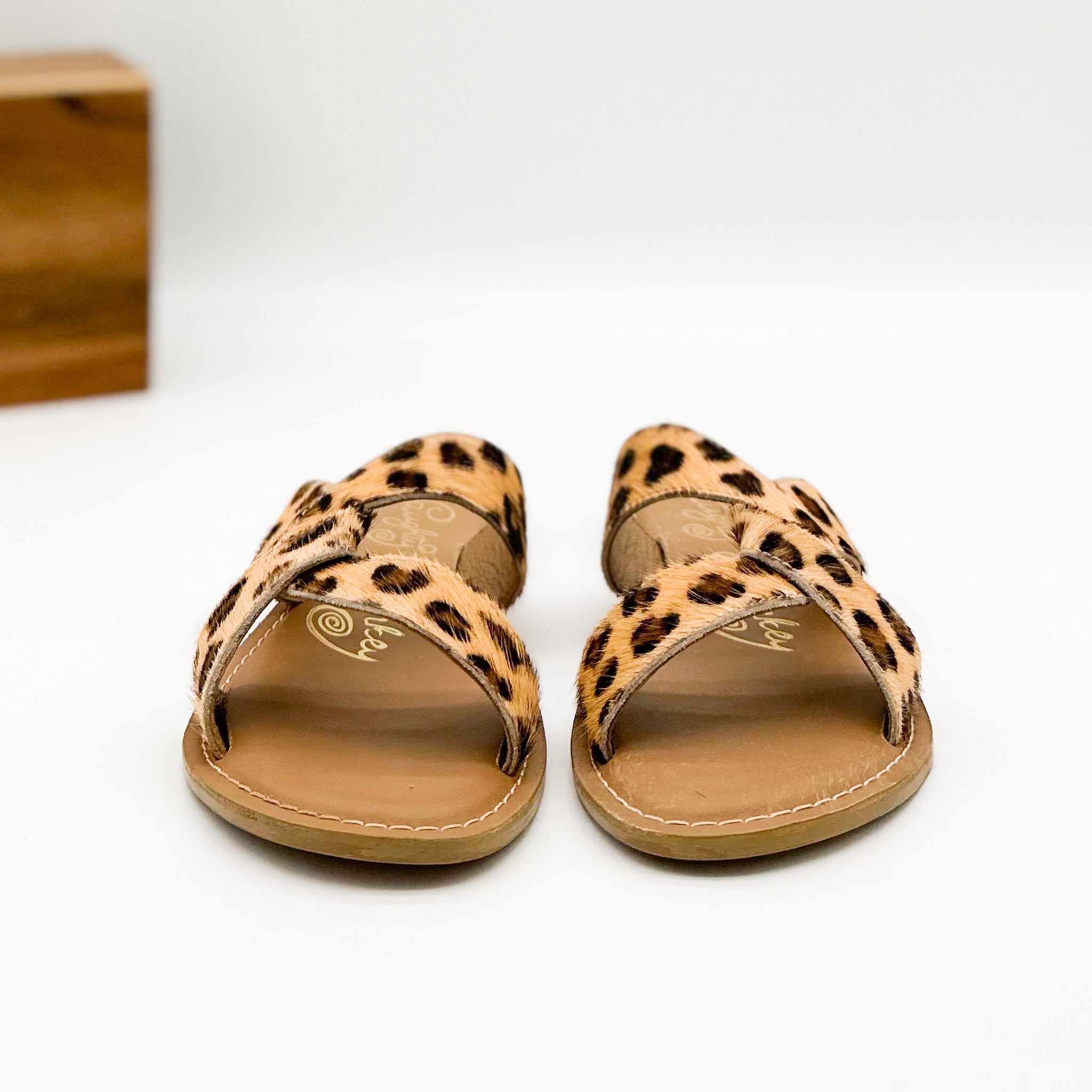 Conga Sandal in Leopard 130 Sandals Naughty Monkey- Tilden Co.