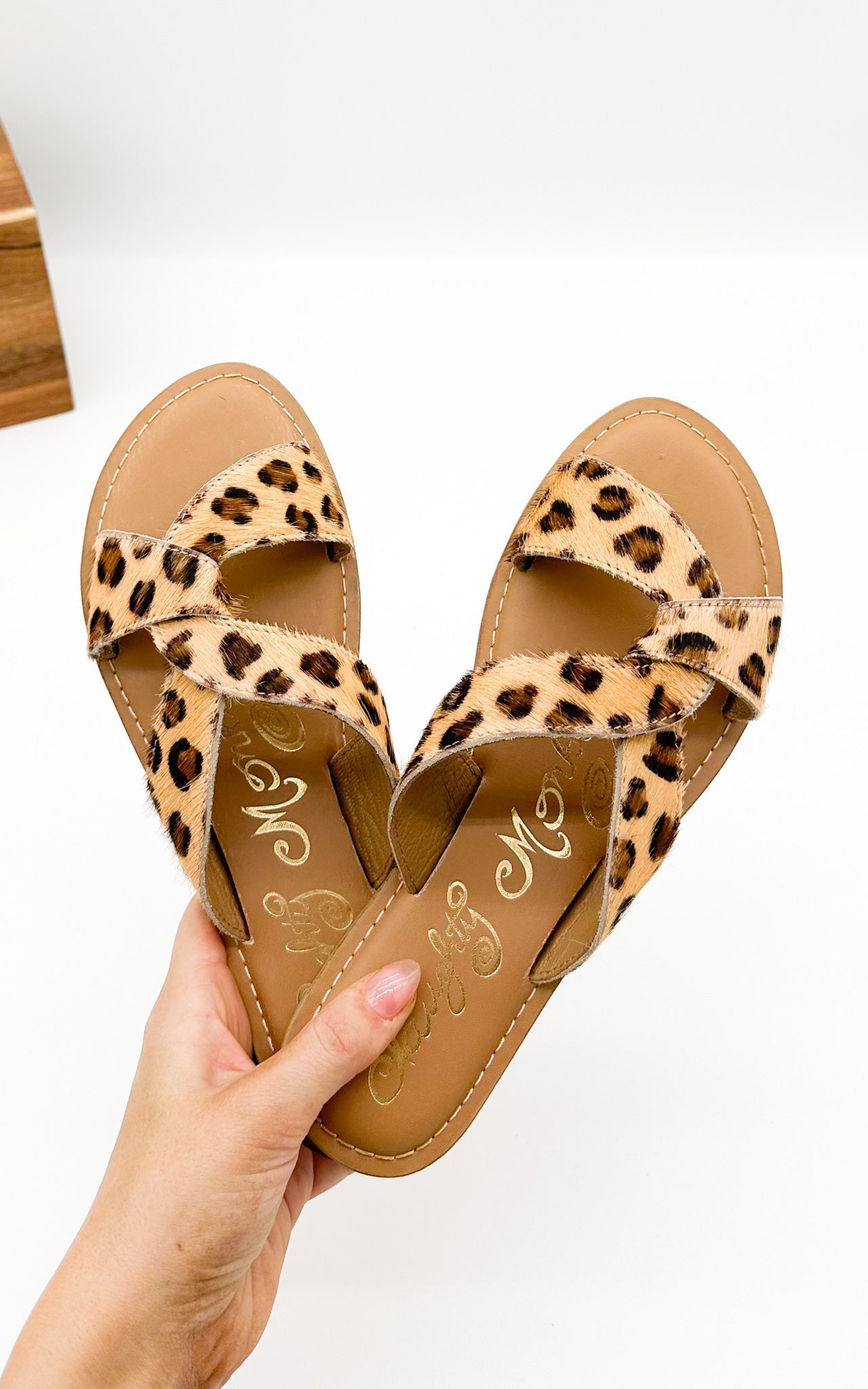 Conga Sandal in Leopard 130 Sandals Naughty Monkey- Tilden Co.