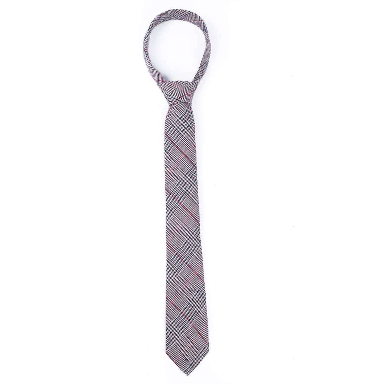 Men's 100% Cotton Checkered Ties 20     Selini New York- Tilden Co.