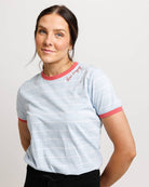 Bon Voyage Embroidered Short Sleeve Tee Shirts & Tops Downeast- Tilden Co.