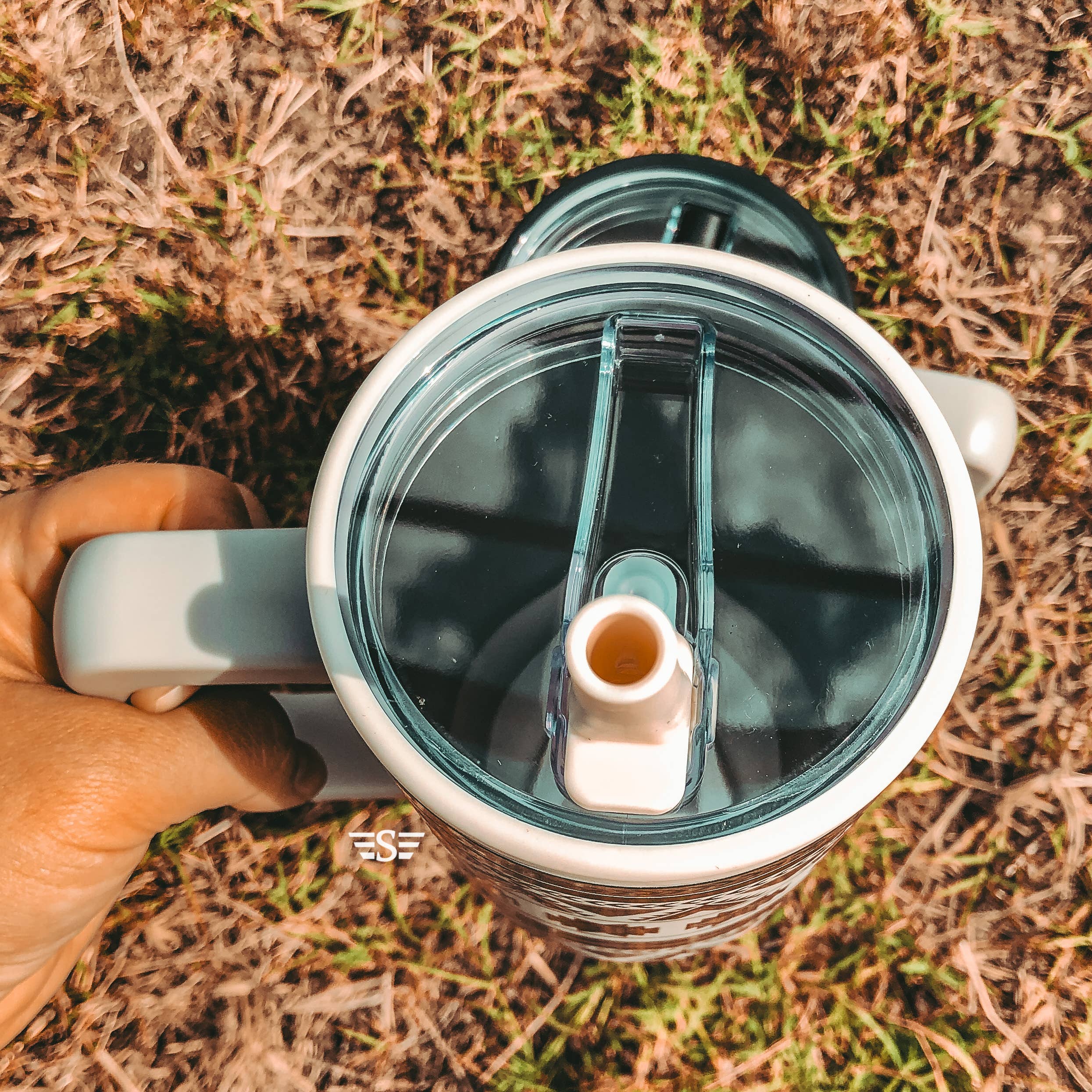 40oz Cup Folding Straw Lid Flying S Company- Tilden Co.