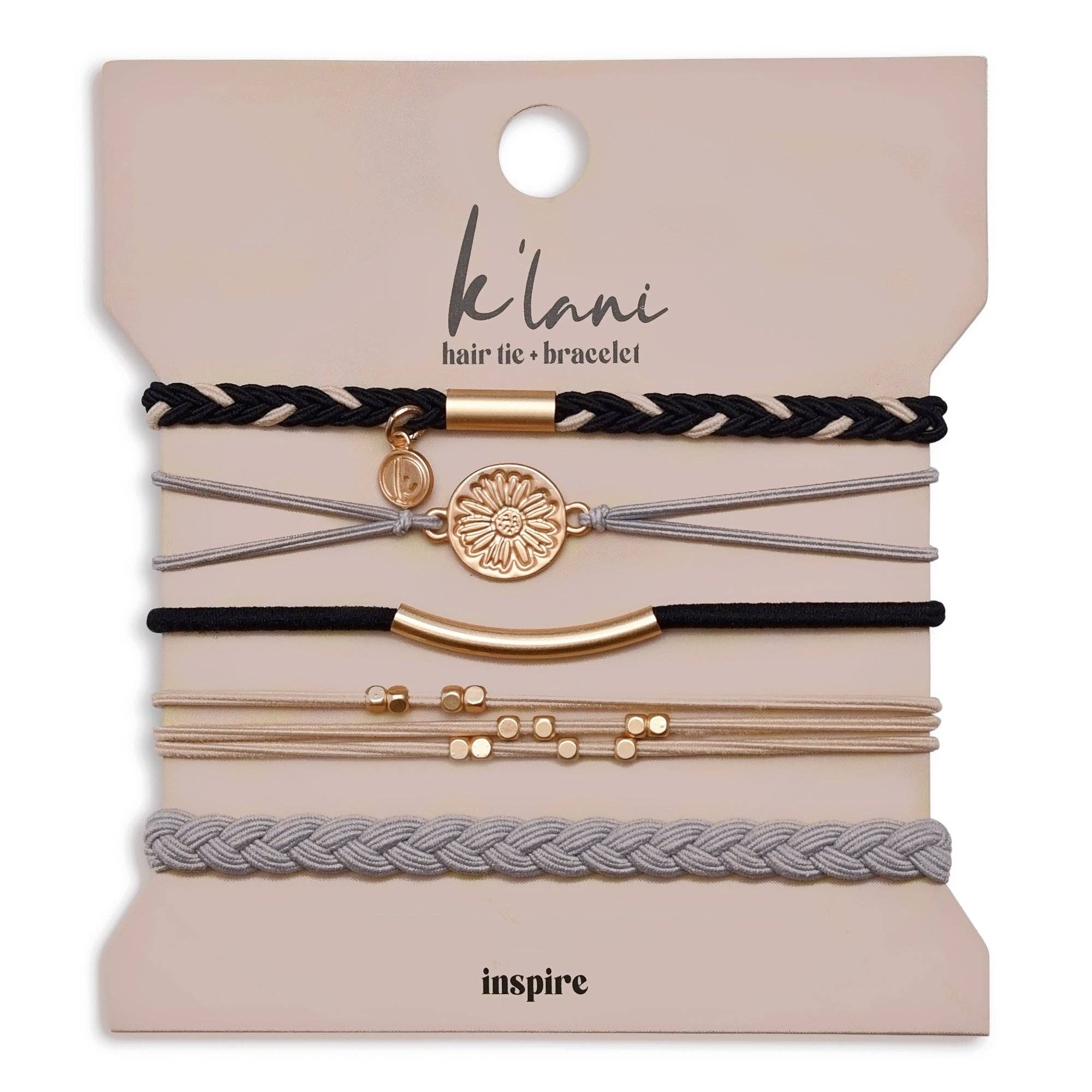 Inspire Hair Tie Bracelets hair ties K'Lani hair tie bracelets- Tilden Co.