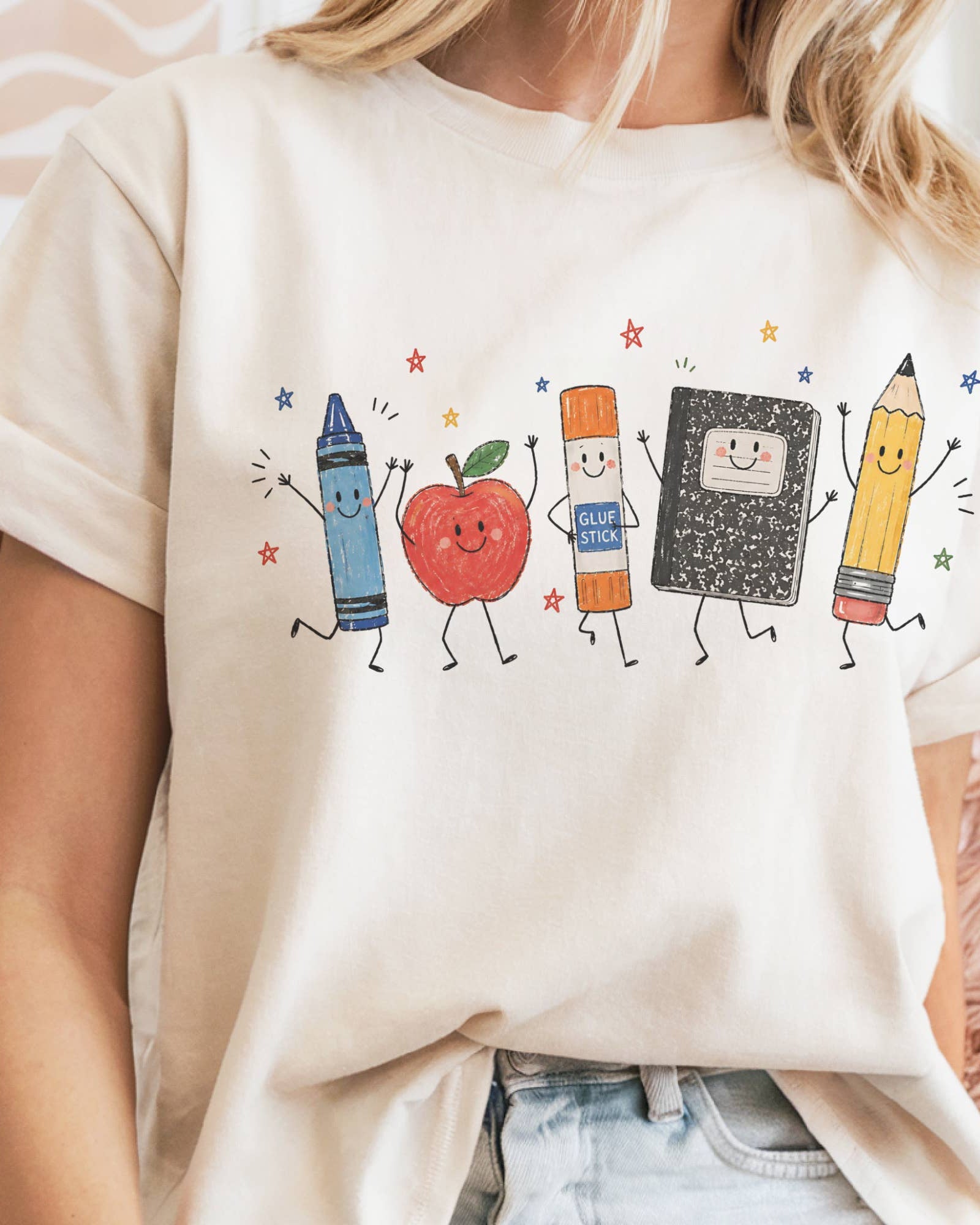 Teacher Doodle Graphic Tee Small Small Graphic T-Shirt Par.tees by Party On!- Tilden Co.