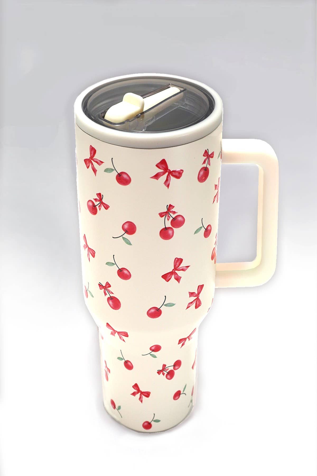 40oz Spill Free Tumbler CHERRY CREAM CHERRY CREAM JOSSLYN by wall to wall- Tilden Co.