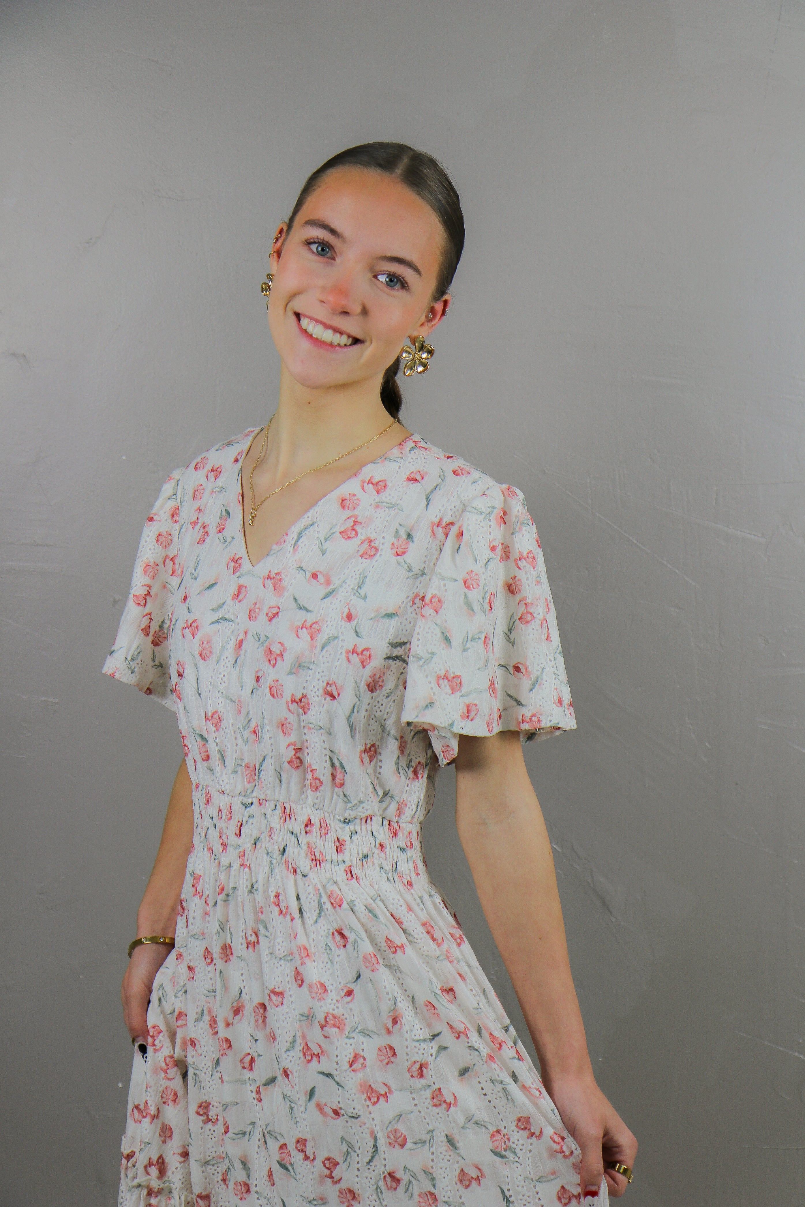 The Eden in Strawberry Thicket maxi dress Mikarose- Tilden Co.