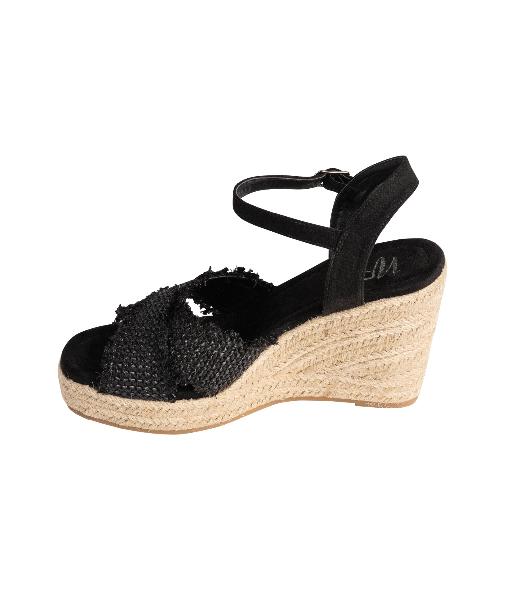 Elinor Wedge in Black Shoes Ave Shops- Tilden Co.
