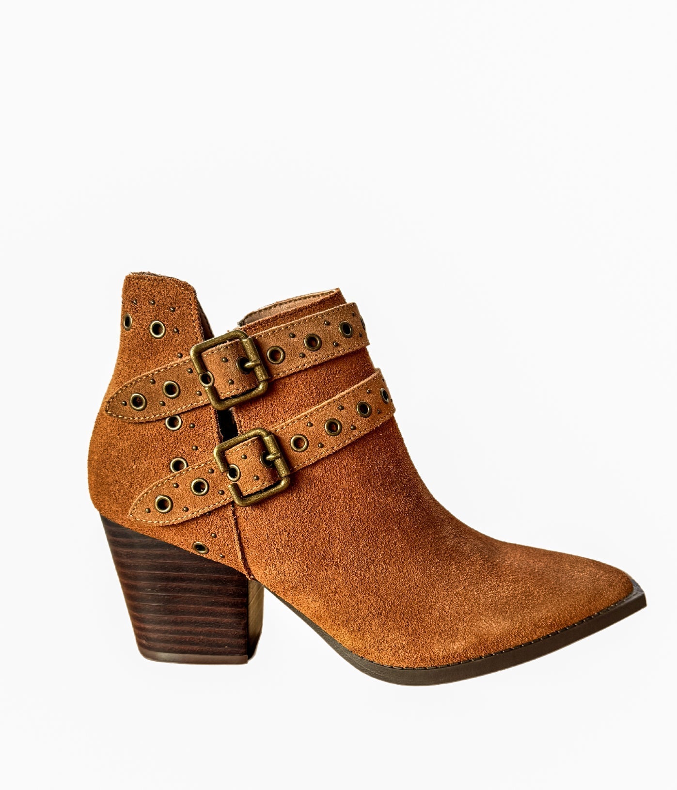 Elsa Leather Ankle Boot in Tan 100 Western Boots Naughty Monkey- Tilden Co.
