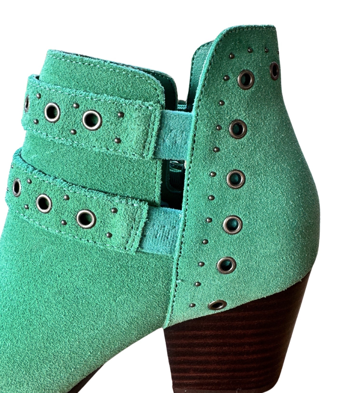 Elsa Leather Ankle Boot in Teal 100 Western Boots Naughty Monkey- Tilden Co.