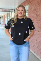 Pretty Petals Short Sleeve Tee Shirts & Tops Downeast- Tilden Co.