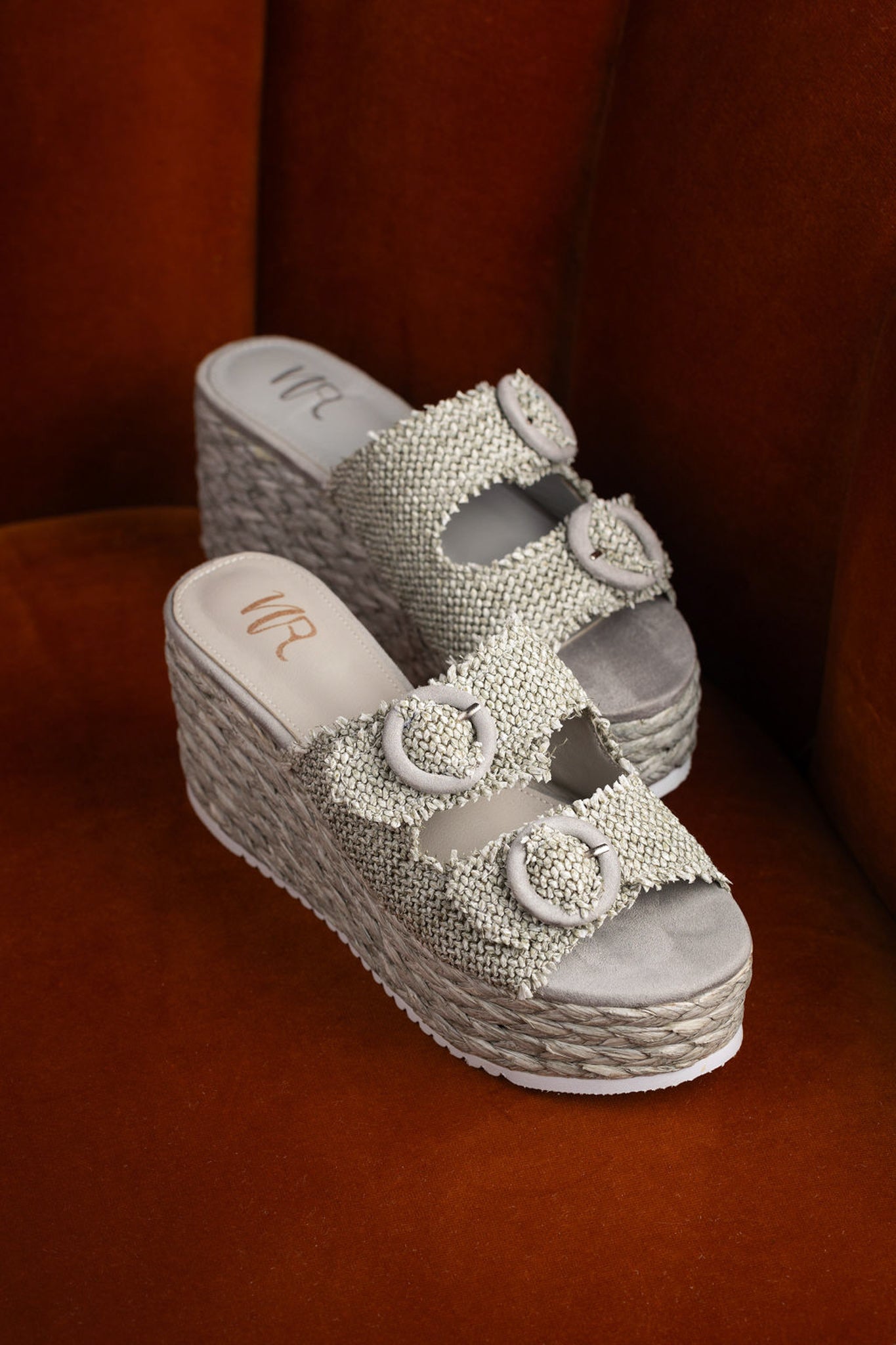 Eriwen Buckle Wedge in Teal 140 Wedges Naughty Monkey- Tilden Co.