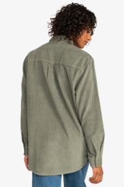 Let It Go Corduroy Long Sleeve Shirt    shacket Roxy- Tilden Co.