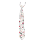 Boys' Pre-Tied Necktie - White & Pink Floral White Floral White Floral  boy's necktie Tie Mood- Tilden Co.