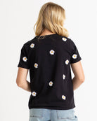 Pretty Petals Short Sleeve Tee Shirts & Tops Downeast- Tilden Co.