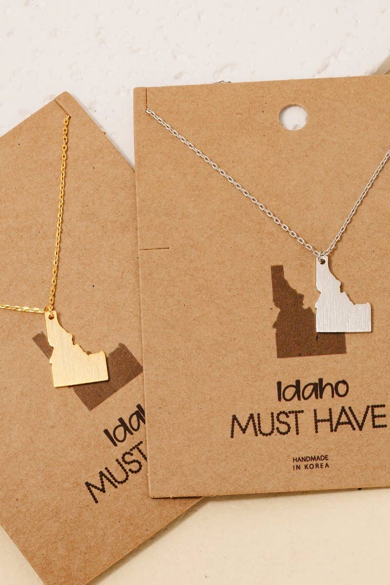 Idaho State Necklace Necklace Fame Accessories- Tilden Co.