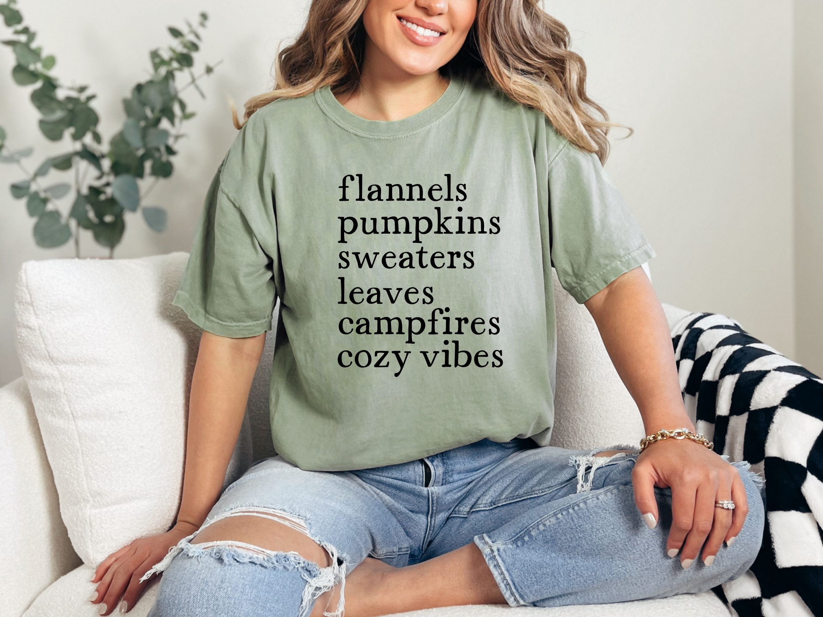 Flannels Pumpkins Graphic Tee in Multiple Colors Womens Ave Shops- Tilden Co.