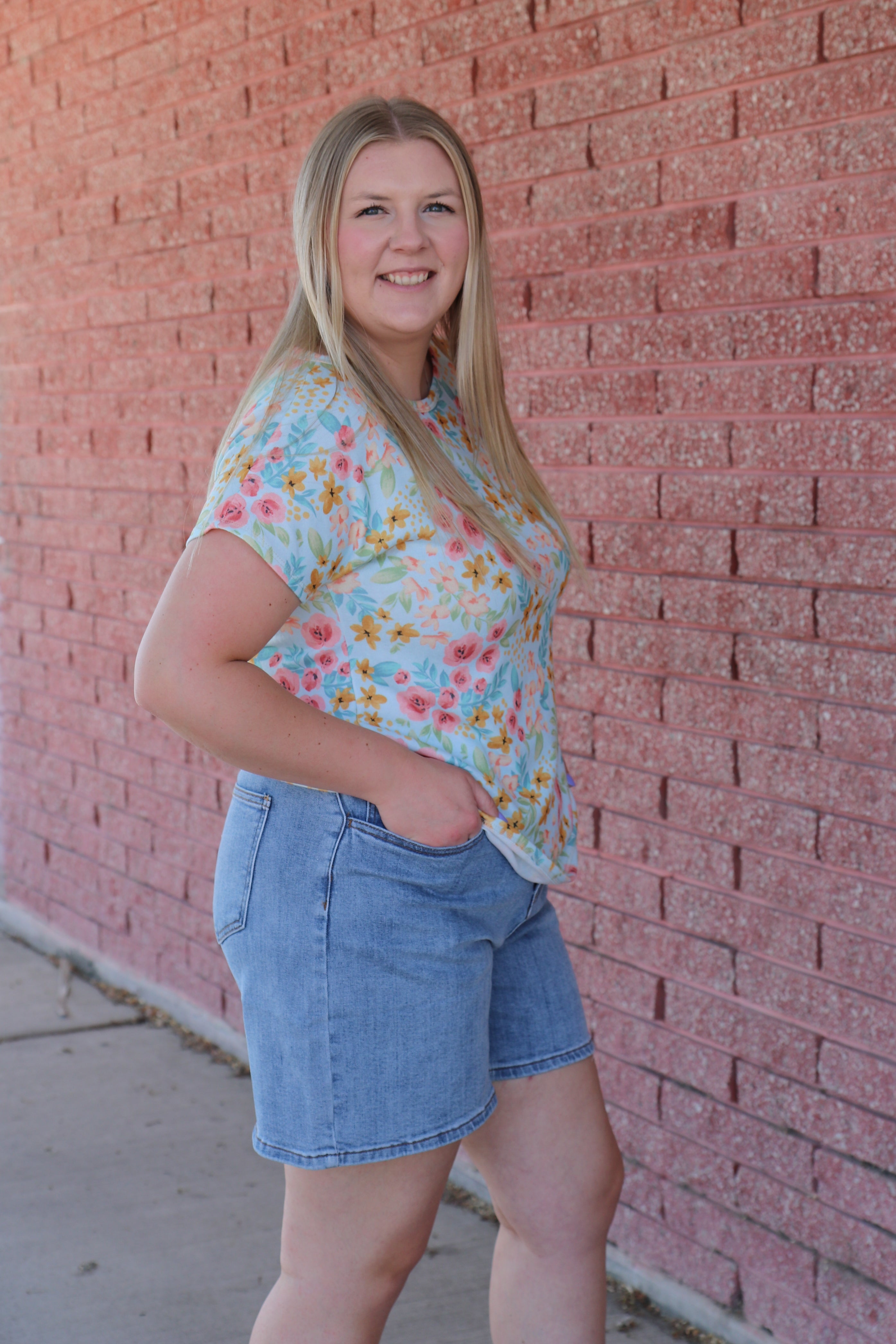 Blossom Breeze Top Short Sleeve Top BomBom- Tilden Co.