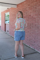 Blossom Breeze Top Short Sleeve Top BomBom- Tilden Co.