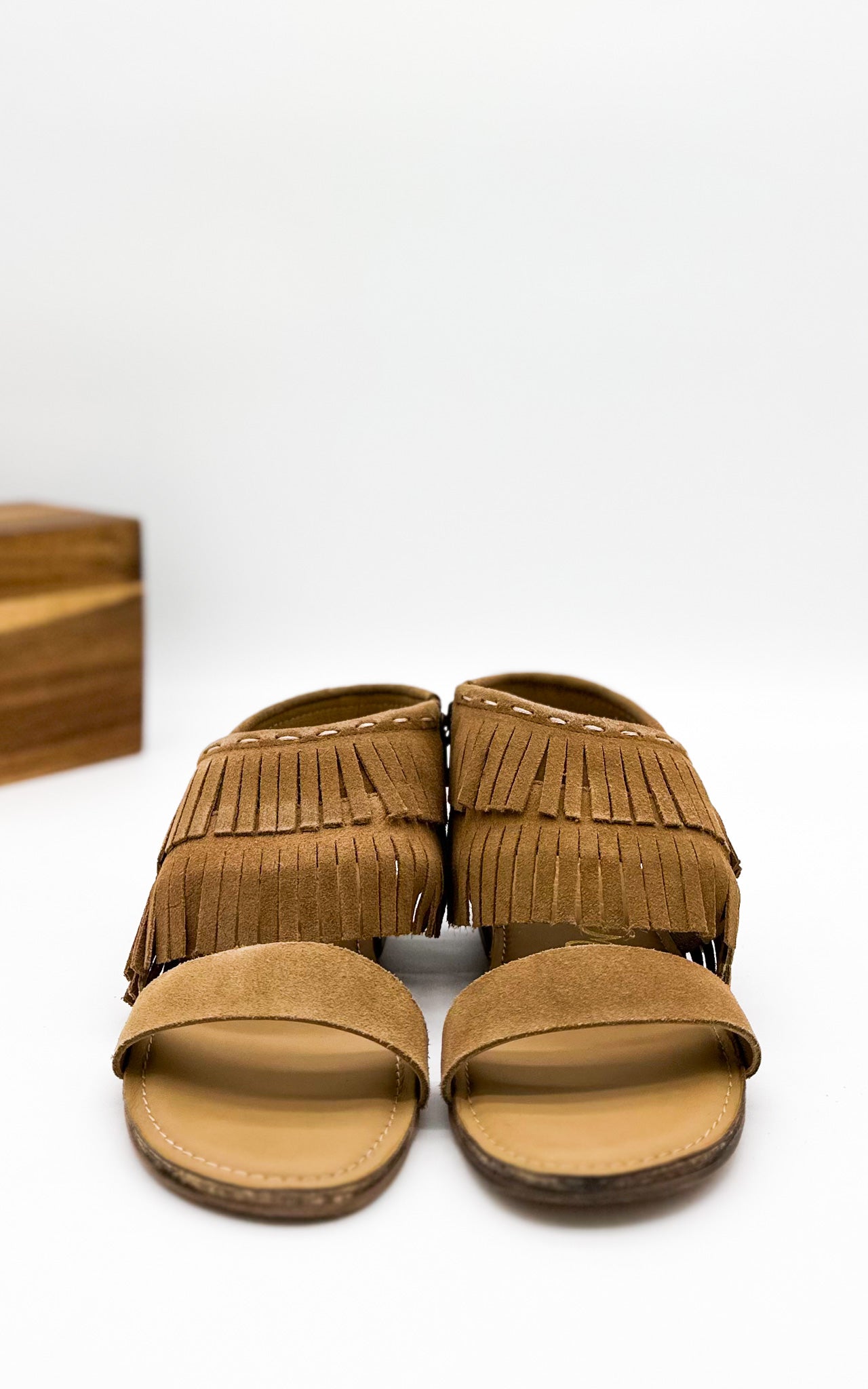 Fringe Star Sandal in Tan 130 Sandals Naughty Monkey- Tilden Co.