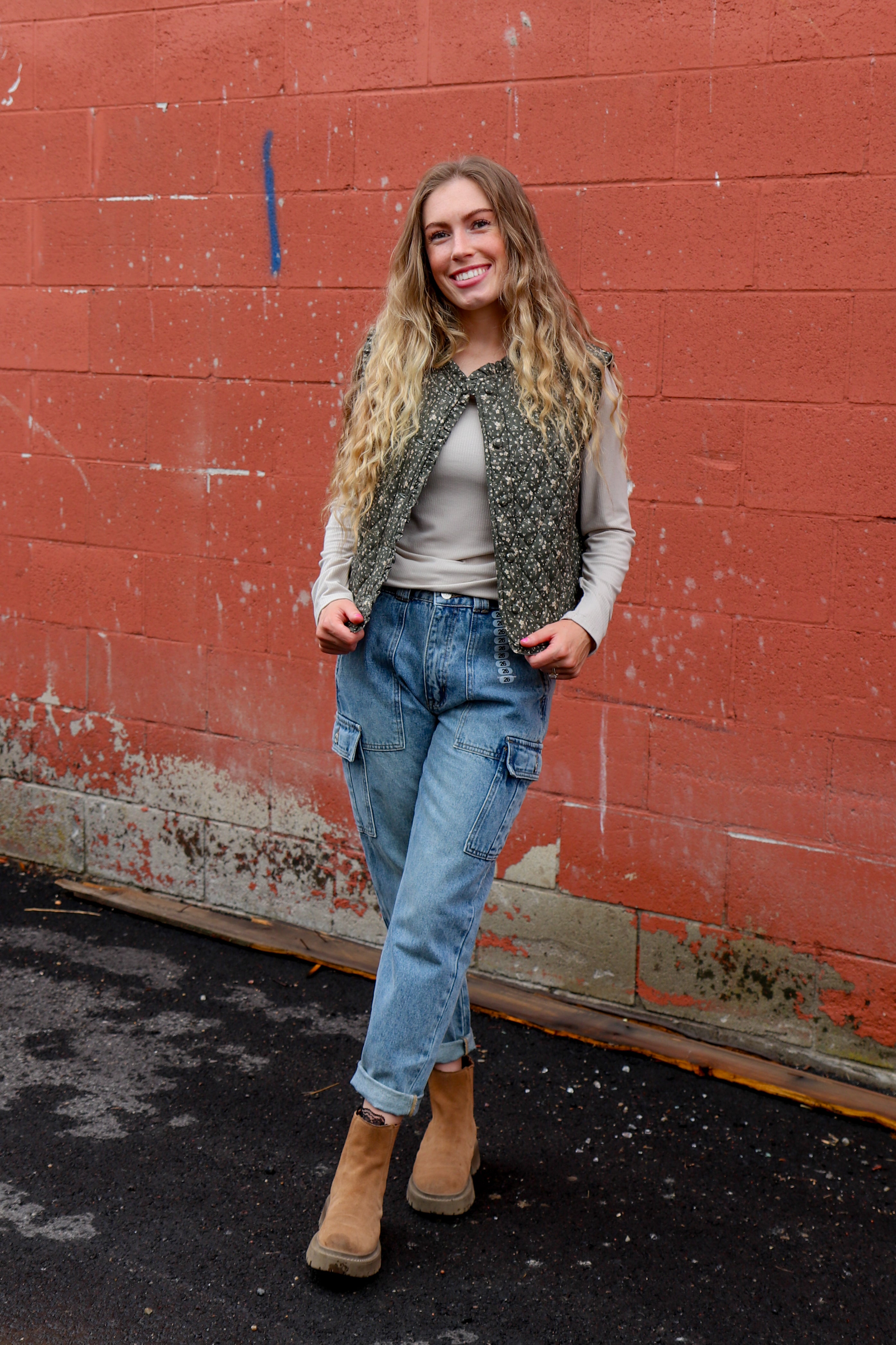 Meadow Charm Quilted Vest vest AnnieWear- Tilden Co.