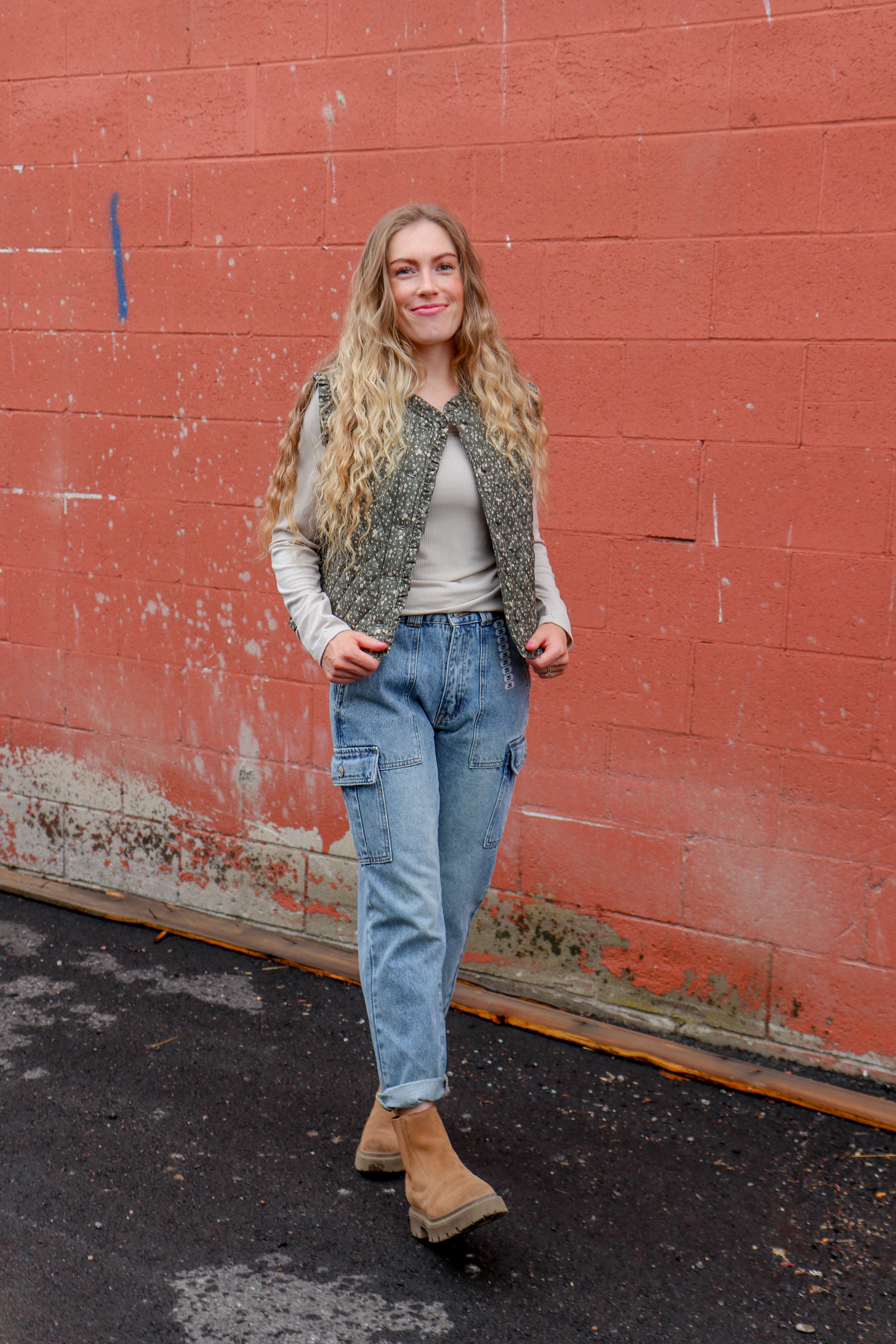 Meadow Charm Quilted Vest vest AnnieWear- Tilden Co.