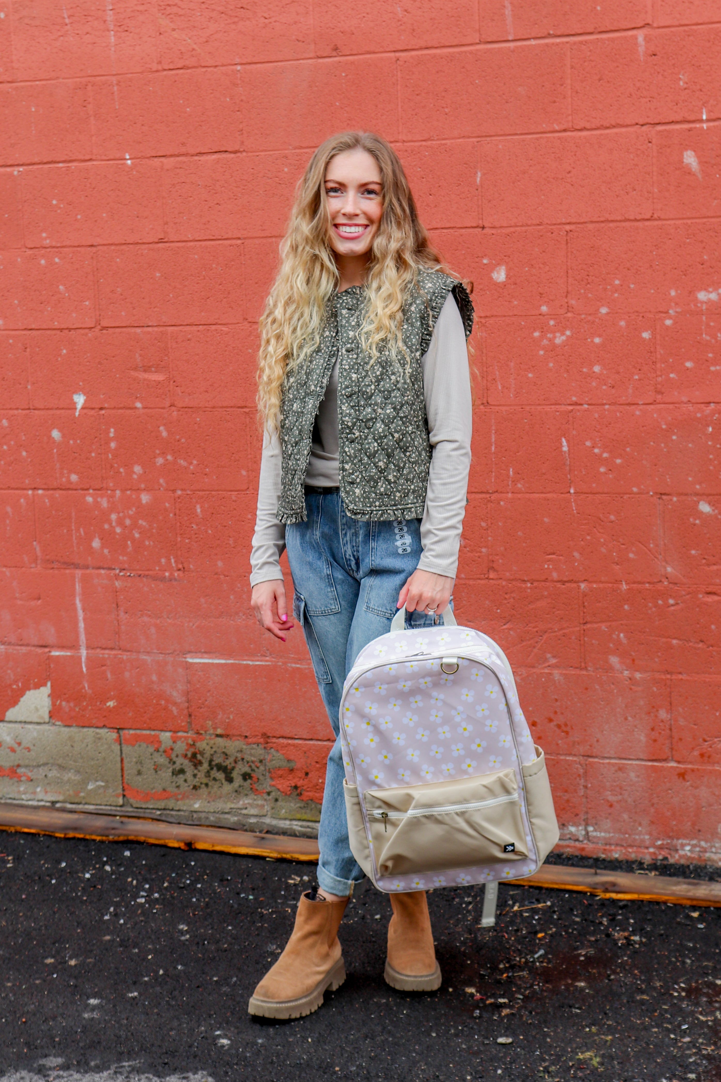 Meadow Charm Quilted Vest vest AnnieWear- Tilden Co.