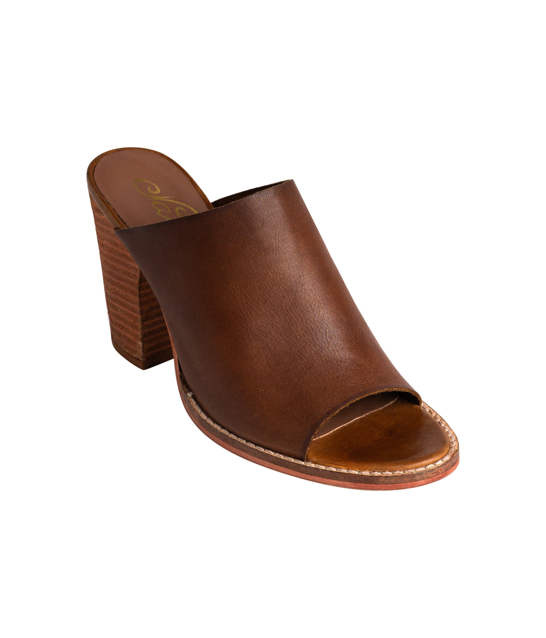 Hallie Heeled Sandal in Tan 140 Wedges Naughty Monkey- Tilden Co.