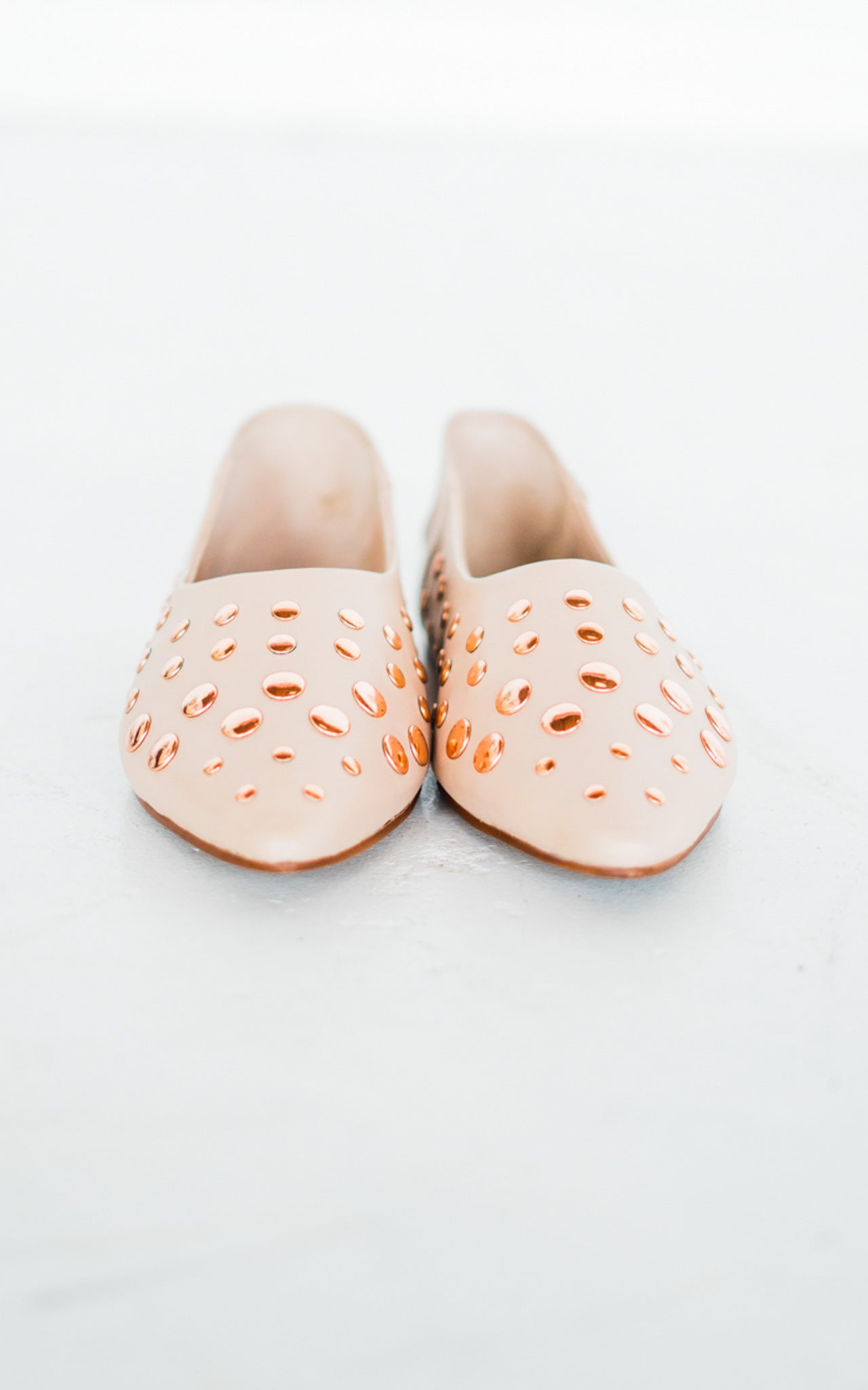 Harriette Leather Flats in Blush 135 Flats Naughty Monkey- Tilden Co.