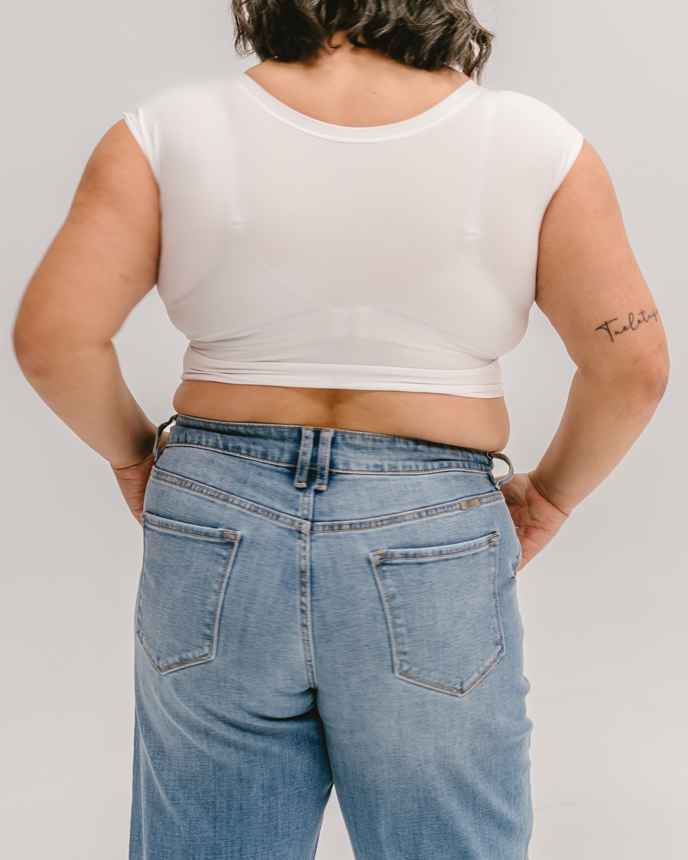 Classic Basic Cap Sleeve Layering Top HALFTEE Layering Fashions- Tilden Co.
