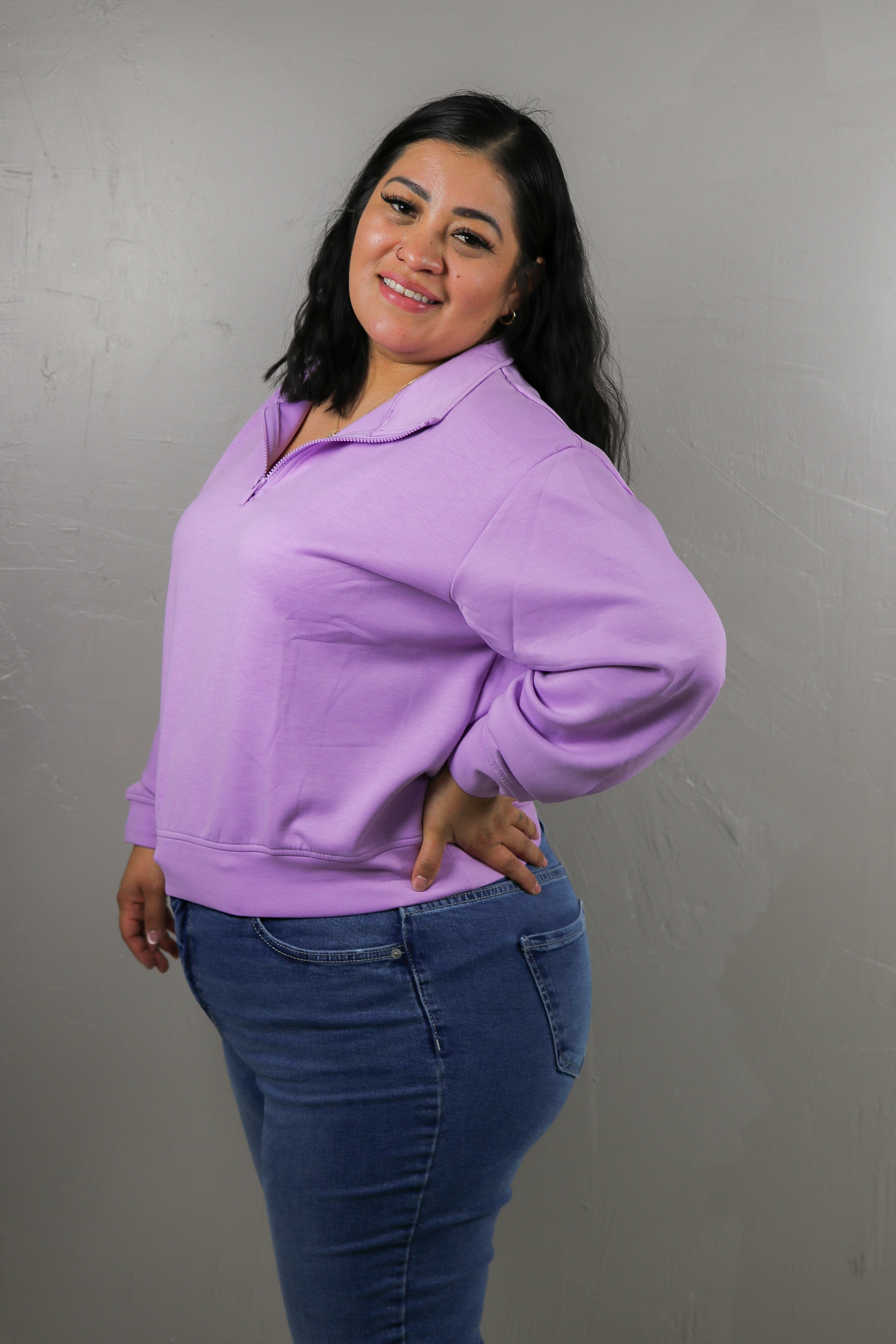 Cloudline Scuba Half-Zip Pullover half zip pullover Zenana- Tilden Co.